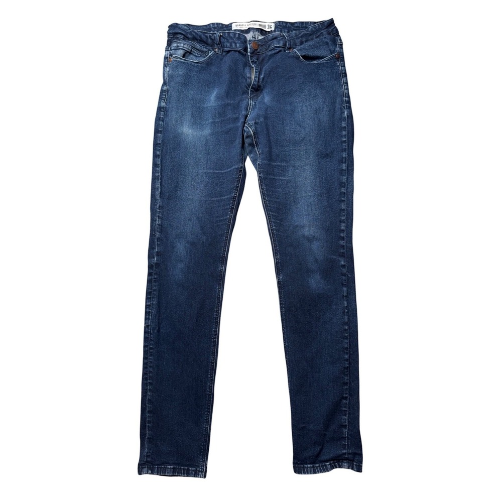 Barbell Apparel Mens Jeans Dark Wash Size 36‎ Straight Leg Stretch Cotton Blend